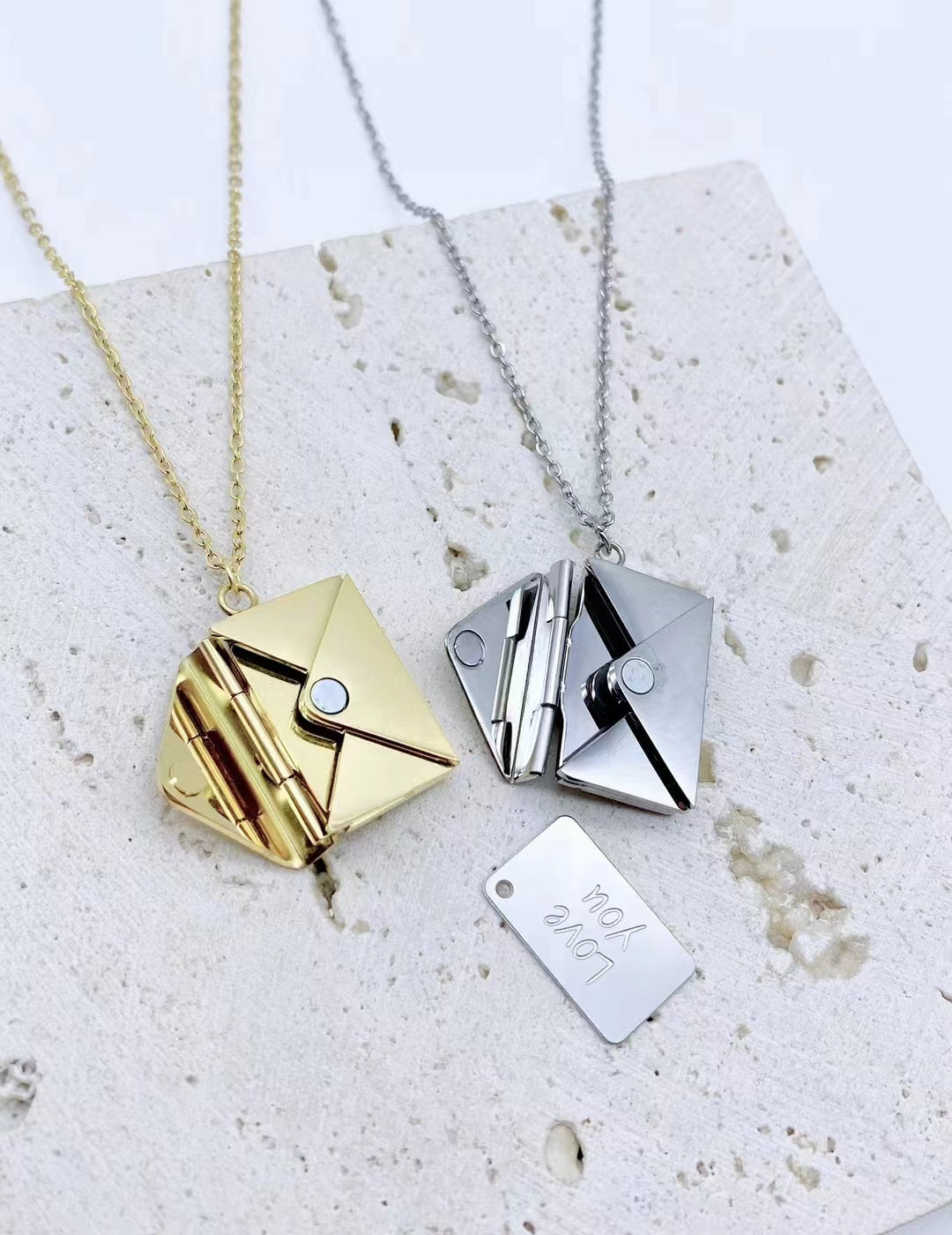 Premium Metal Envelope Necklace