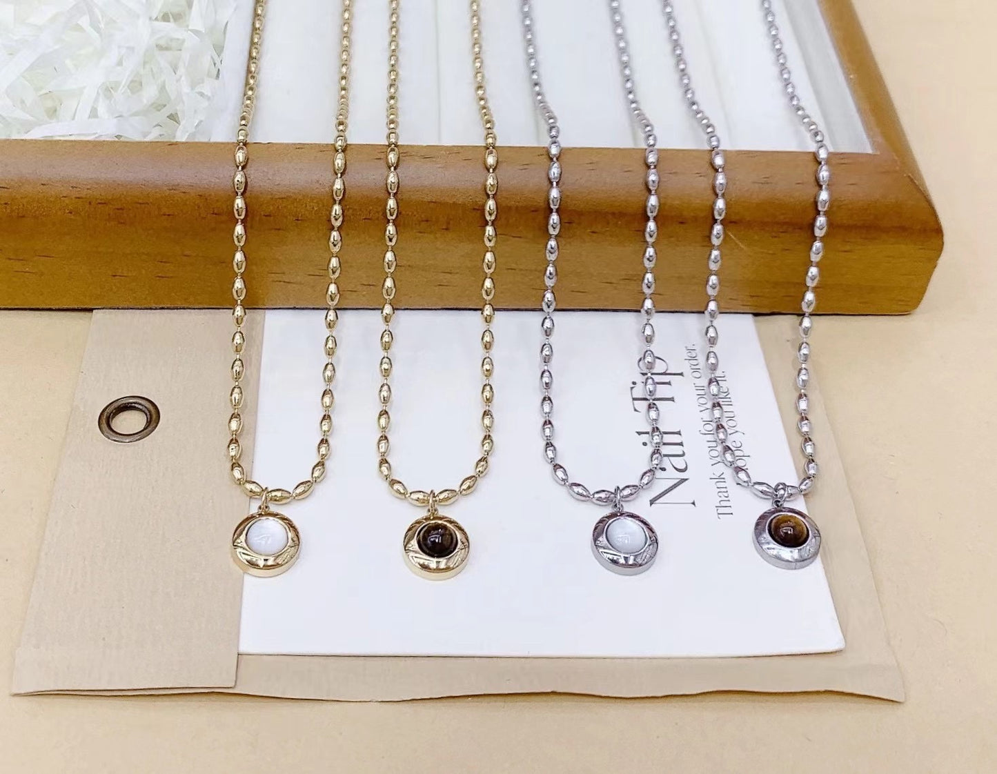 Hot Selling Stainless Steel Circular Necklace