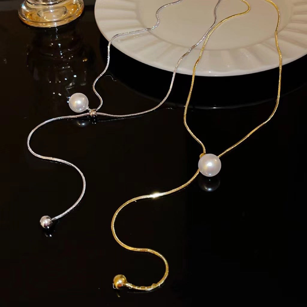 Beautiful High-End Light Luxury Pearl Pendant Necklace