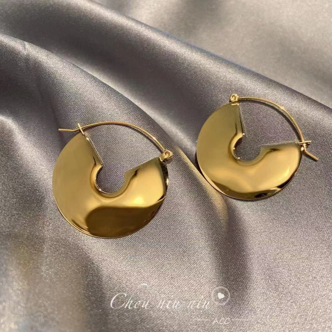 High-End Light Luxury Half Hoop Earrings