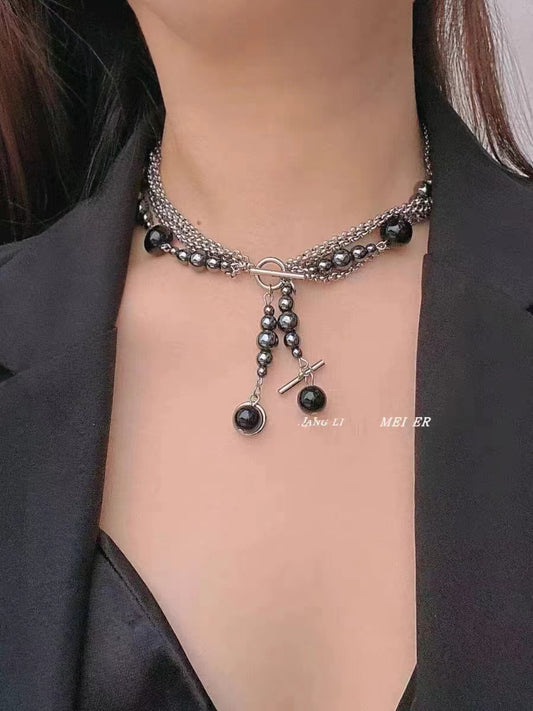 Temperamental Black Necklace, Fashionable And Advanced