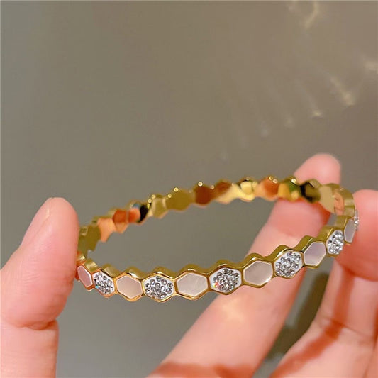 Versatile Niche Design, High-End Luxury Rhinestone Bracelet