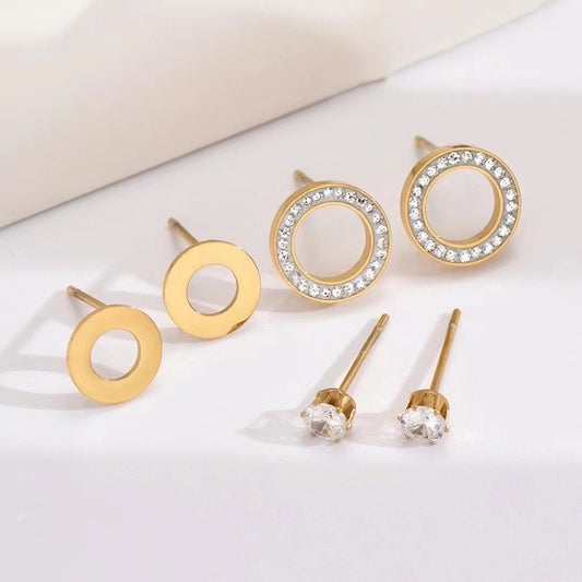 Gold Earrings With Different Styles