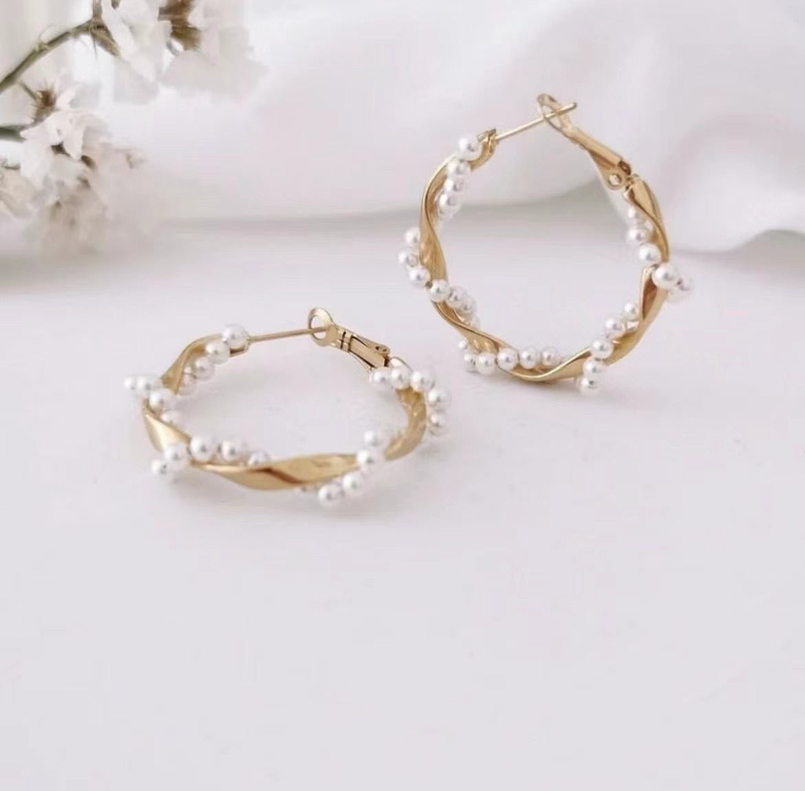 Creative French Vintage Gold Hoop Set Earrings