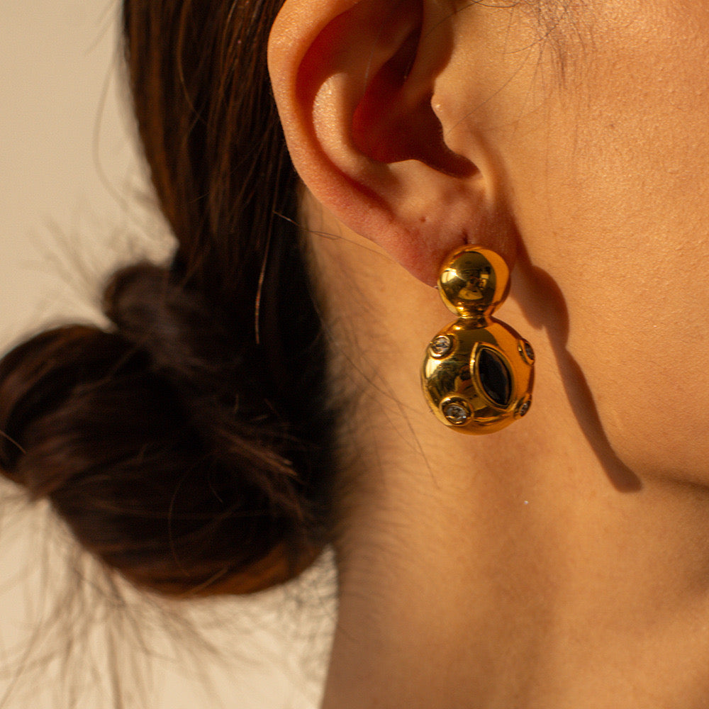 Exaggerated Retro Gold Earrings From Europe And America