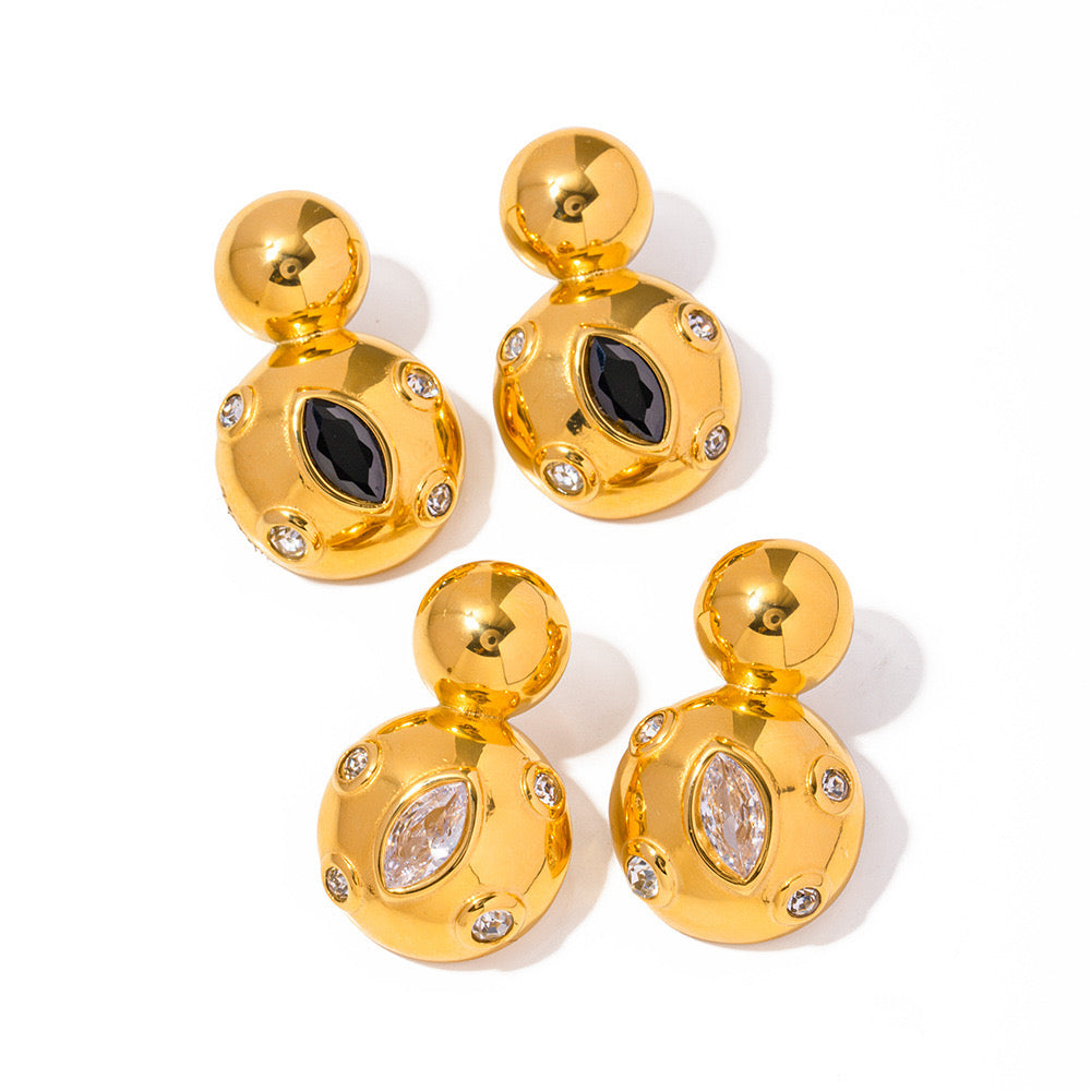 Exaggerated Retro Gold Earrings From Europe And America