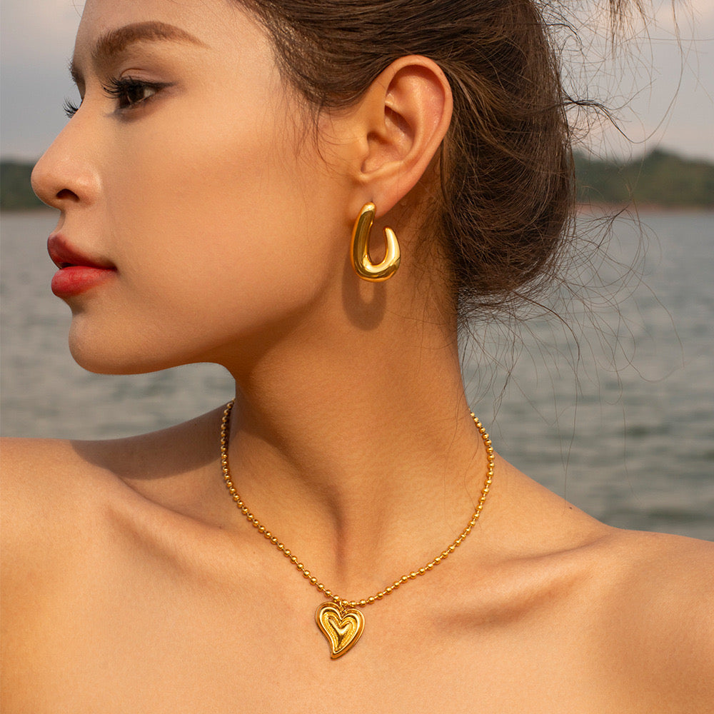 Premium Gold Hook Earrings