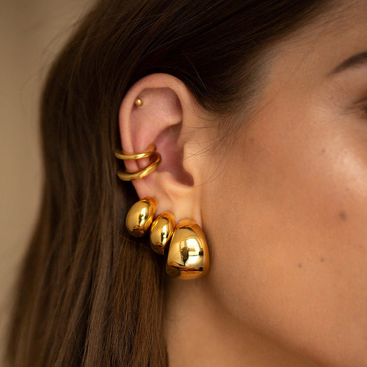 2024Premium Gold Round Earrings