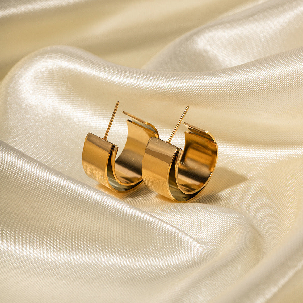 Premium Gold Hollow Earrings