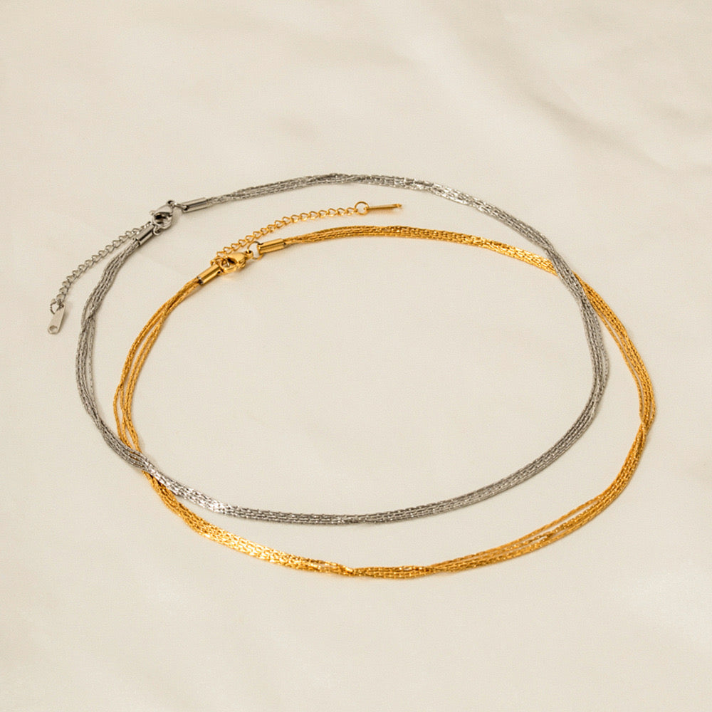 Advanced Gold And Silver Necklace