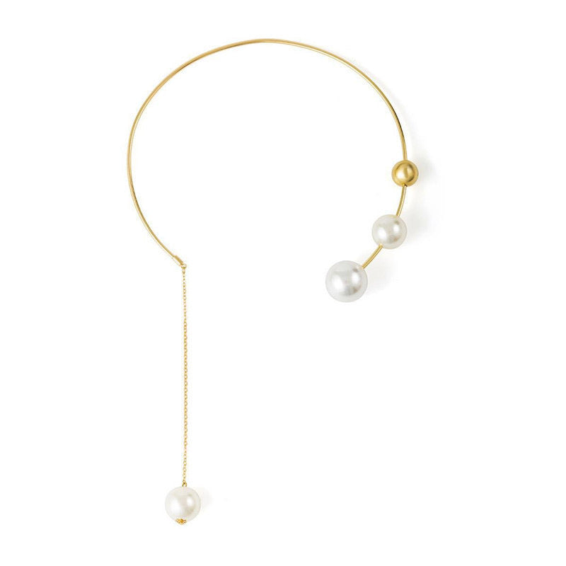 New Style High Quality Open Pearl Necklace Earrings