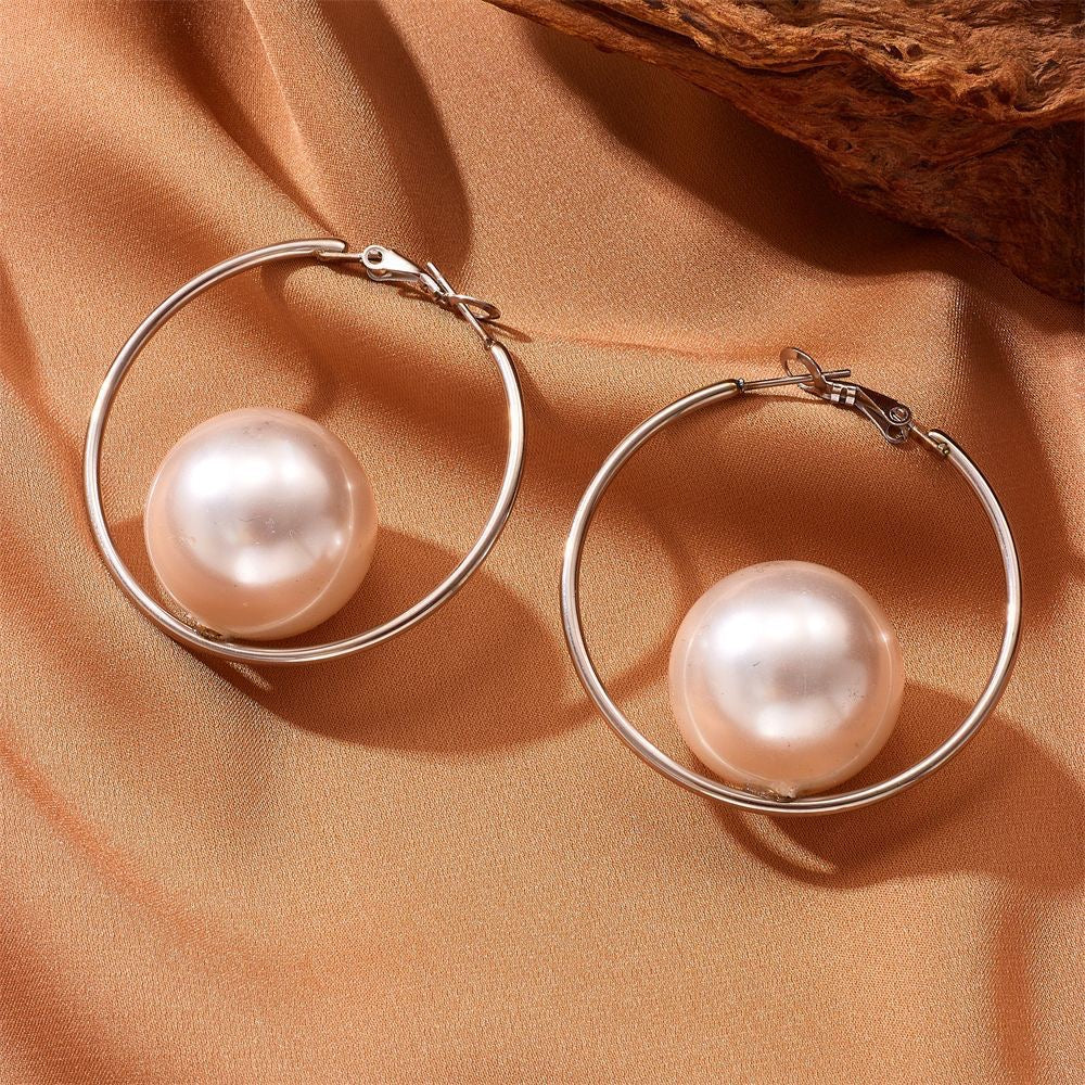 New Style High Quality Open Pearl Necklace Earrings