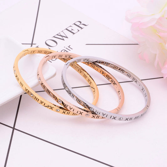 Light Luxury Niche High-End Engraving Bracelet