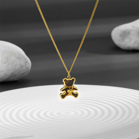 Light Luxury Niche High-End Bear Necklace