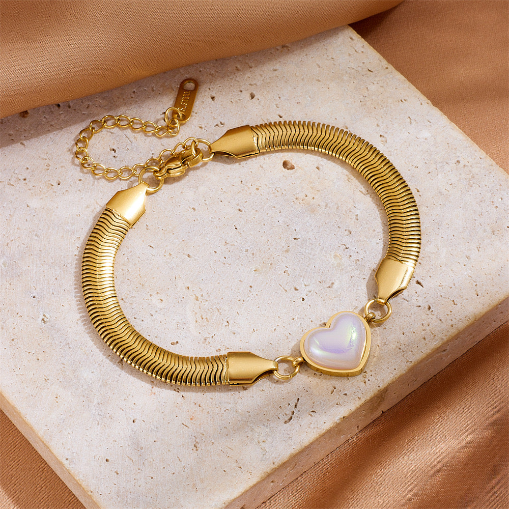 Advanced Simple Gemstone Love Bracelet