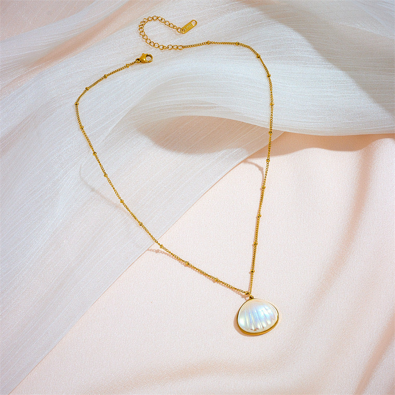 Ins Style High-End Light Luxury Temperament Versatile Large Gemstone Thin Chain