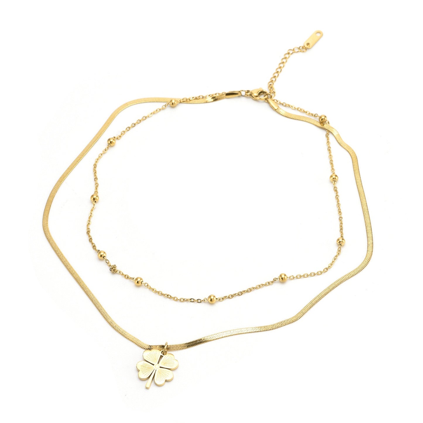 Ins Style High-End Light Luxury Temperament Four-Leaf Clover Necklace