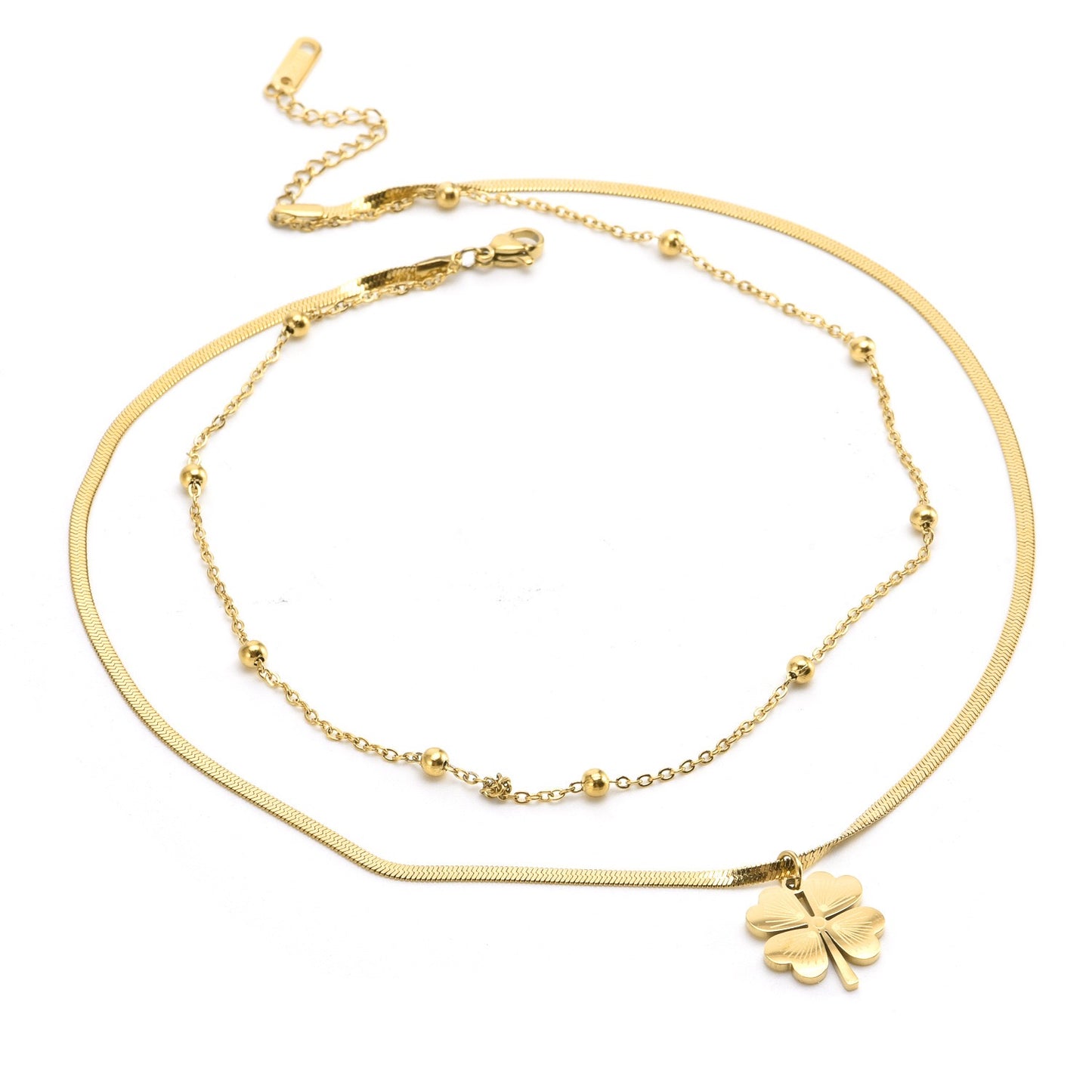 Ins Style High-End Light Luxury Temperament Four-Leaf Clover Necklace