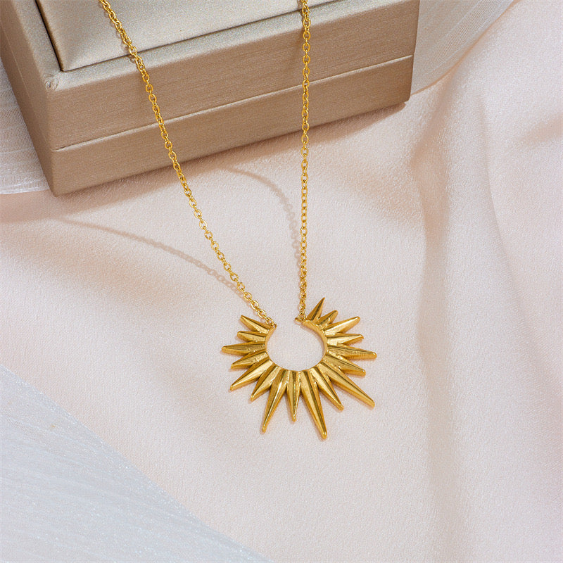 Ins Style High-End Light Luxury Temperament Sun Necklace