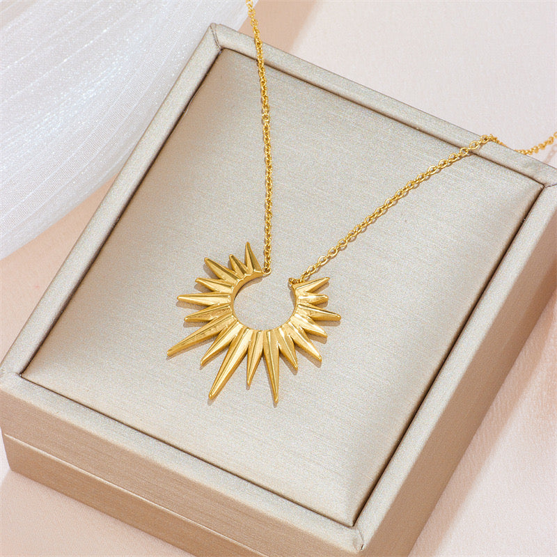 Ins Style High-End Light Luxury Temperament Sun Necklace