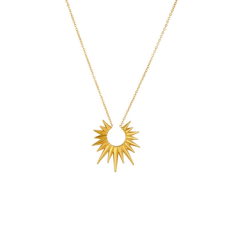 Ins Style High-End Light Luxury Temperament Sun Necklace