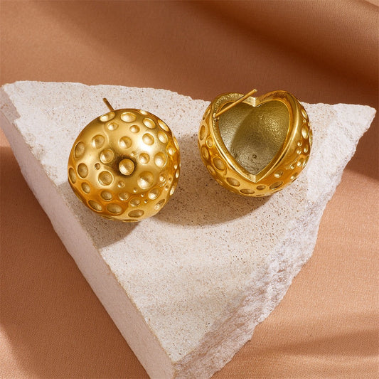 High-End Simple Light Luxury Ball Earrings