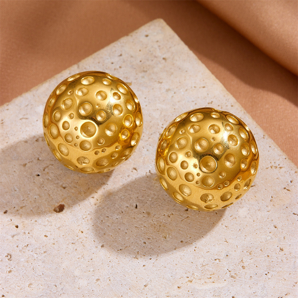 High-End Simple Light Luxury Ball Earrings