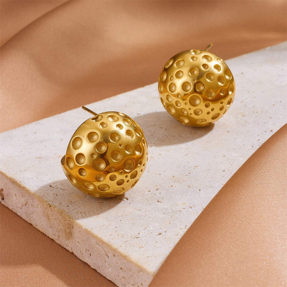 High-End Simple Light Luxury Ball Earrings