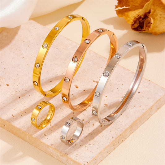 High-End Simple Light Luxury Diamond Bracelet