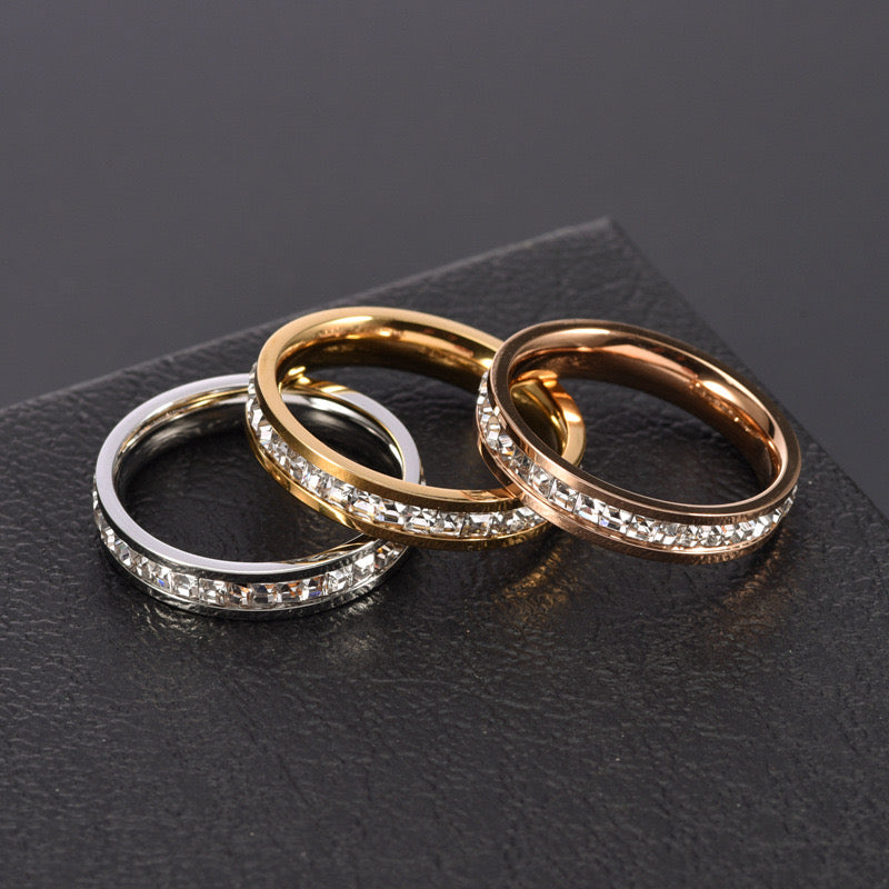 High-End Simple Light Luxury Diamond Ring