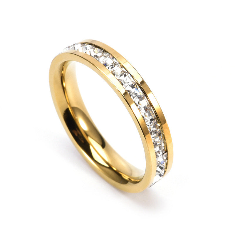 High-End Simple Light Luxury Diamond Ring