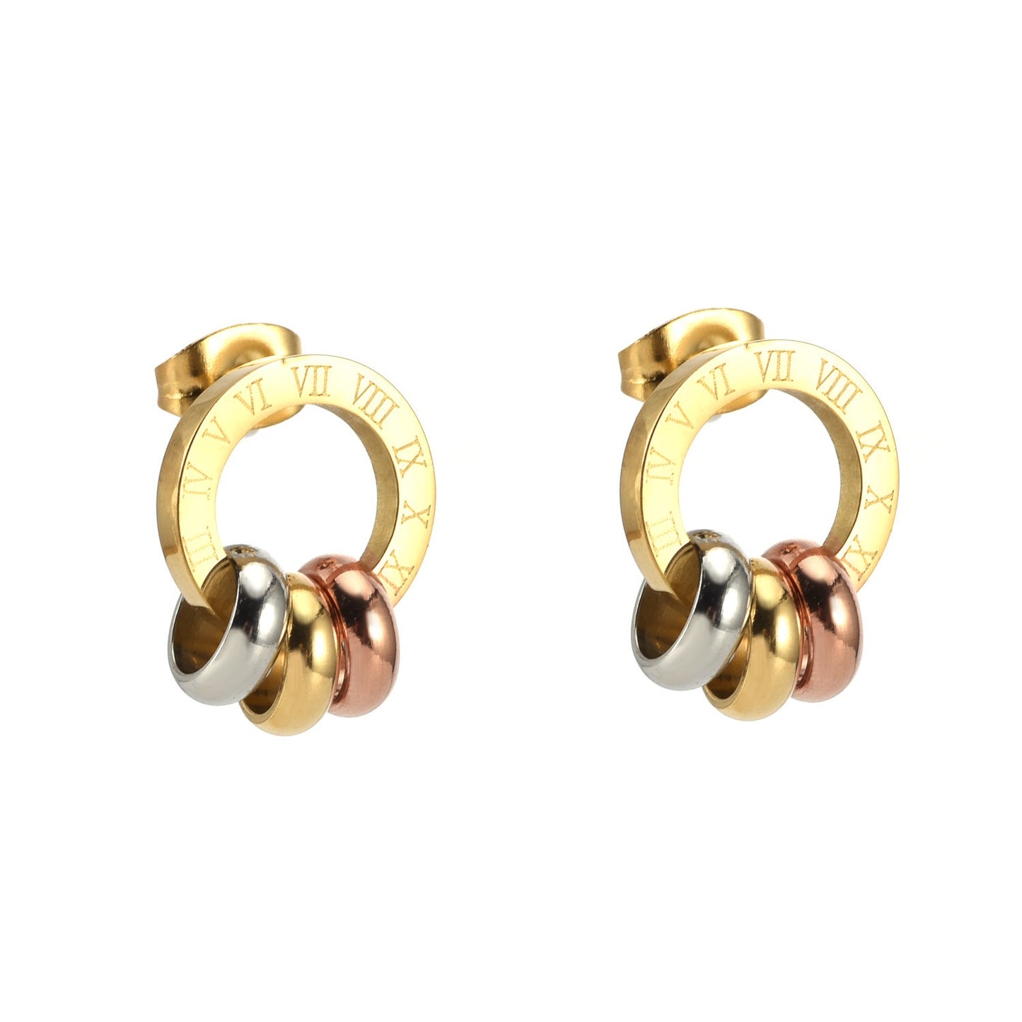 High-End Simple And Light Luxury Multi-Hoop Earrings