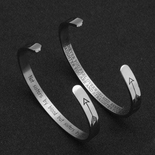 High-End Simple And Light Luxury Ear-Engraved Bracelet