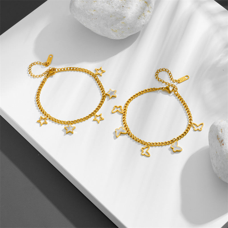 High-End Simple And Light Luxury Star And Moon Bracelet