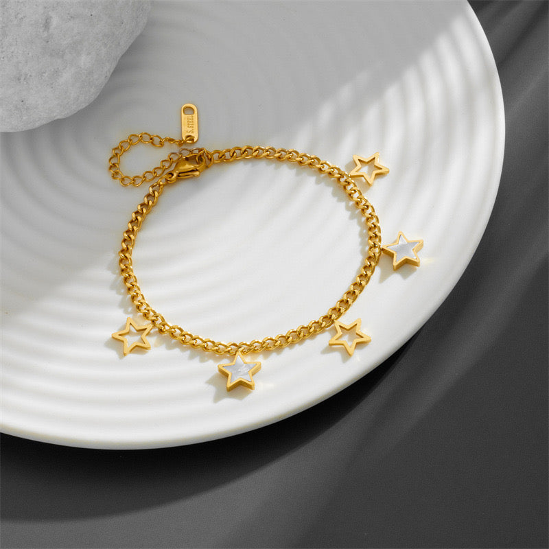 High-End Simple And Light Luxury Star And Moon Bracelet