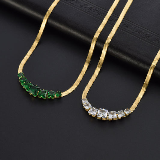 High-End Simple Fashion Diamond Necklace