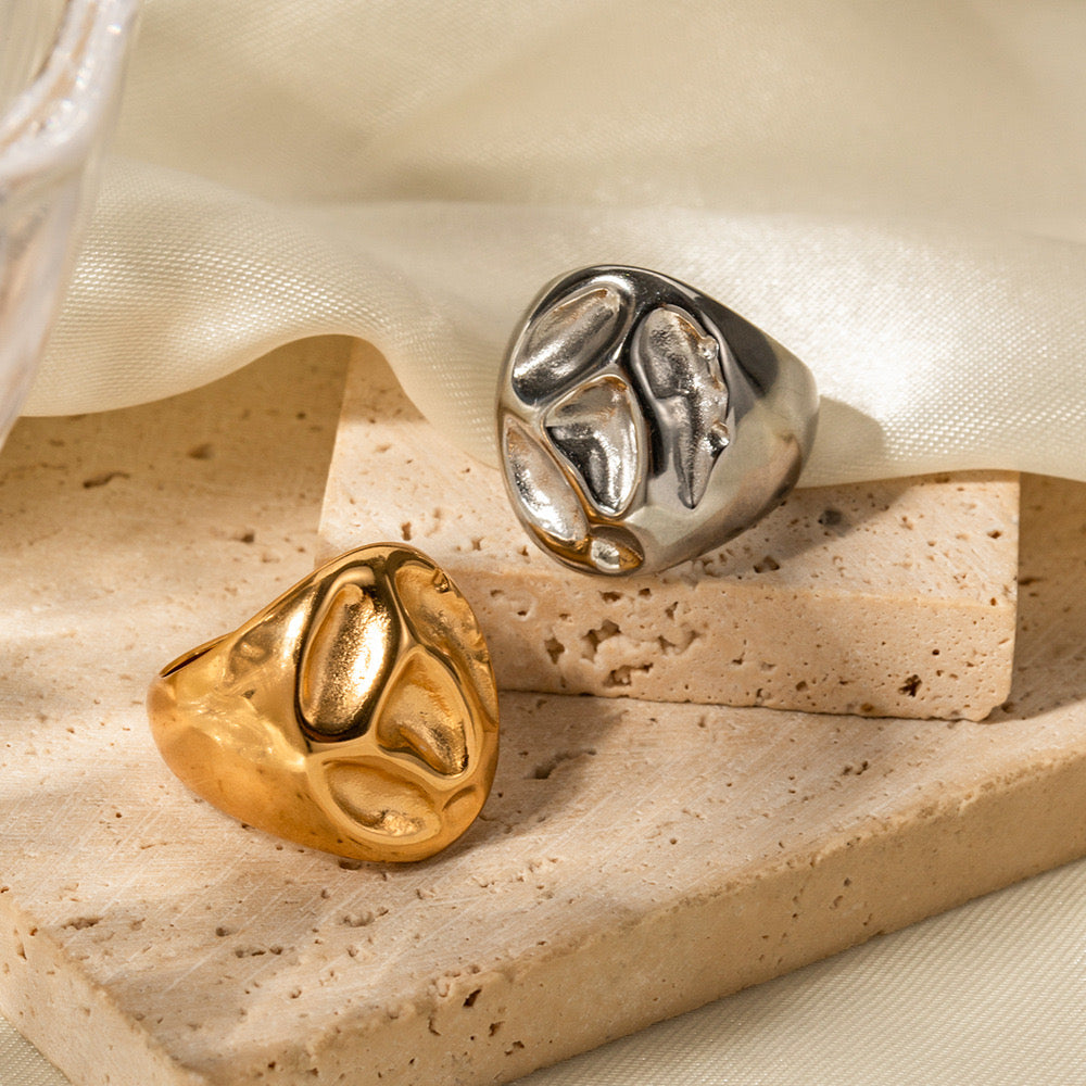 Premium Gold Silver Ring