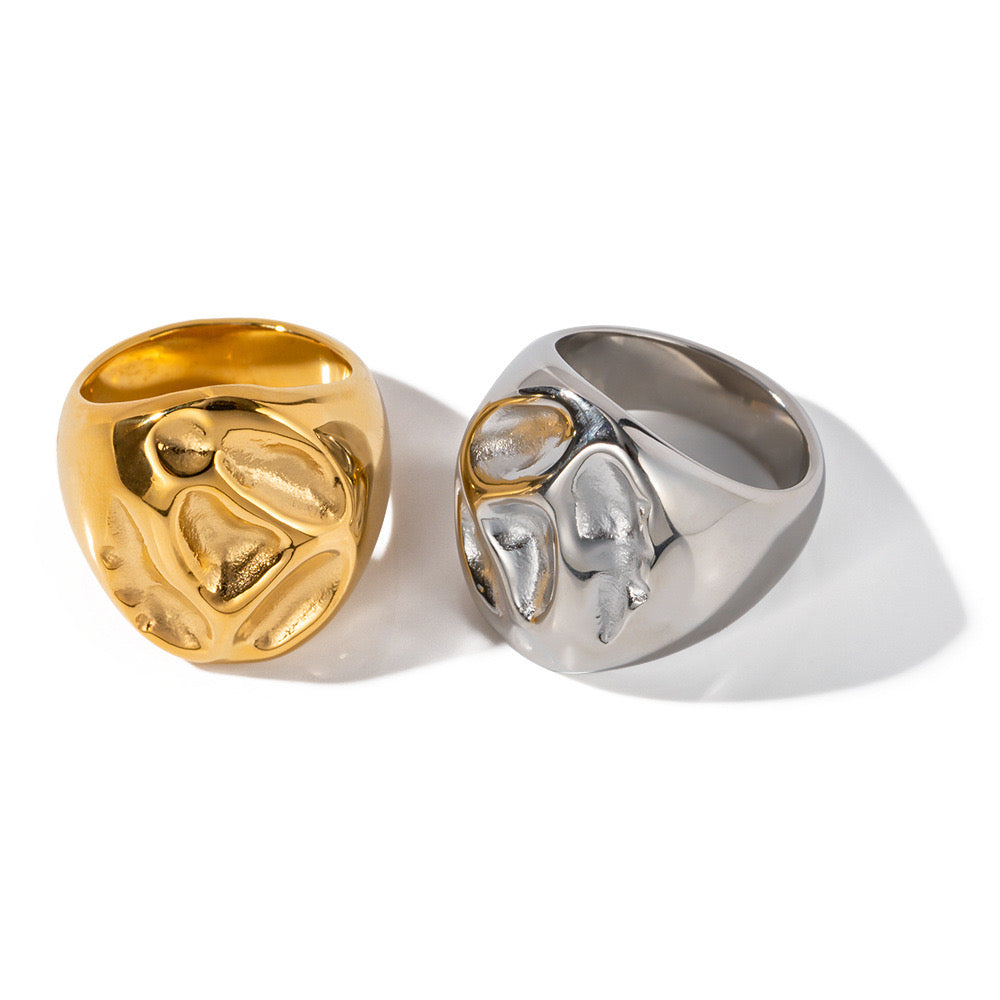 Premium Gold Silver Ring