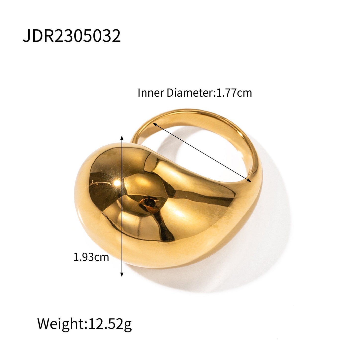 Premium Gold Silver Ring