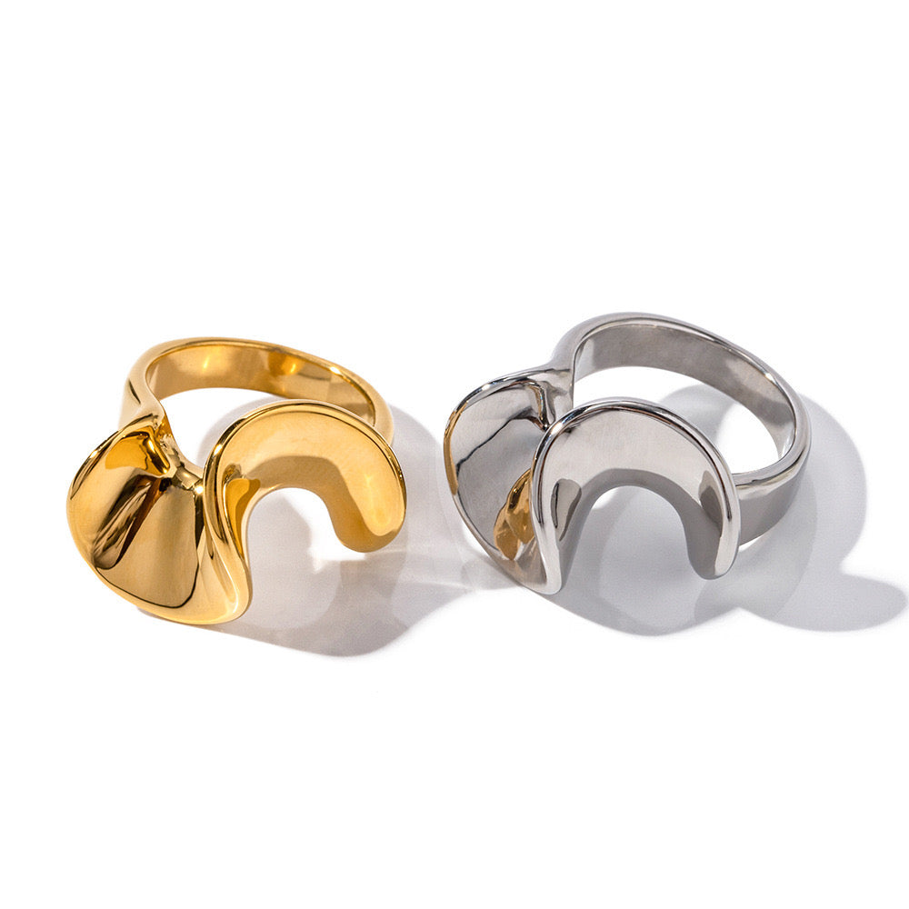 Premium Gold Silver Ring