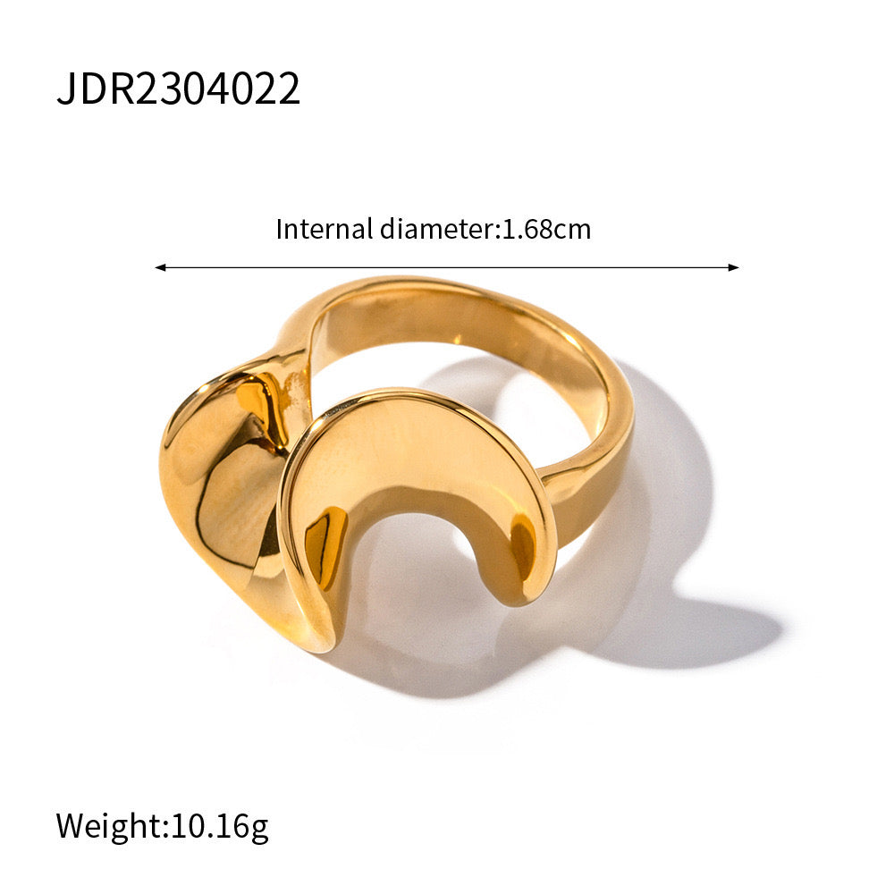 Premium Gold Silver Ring