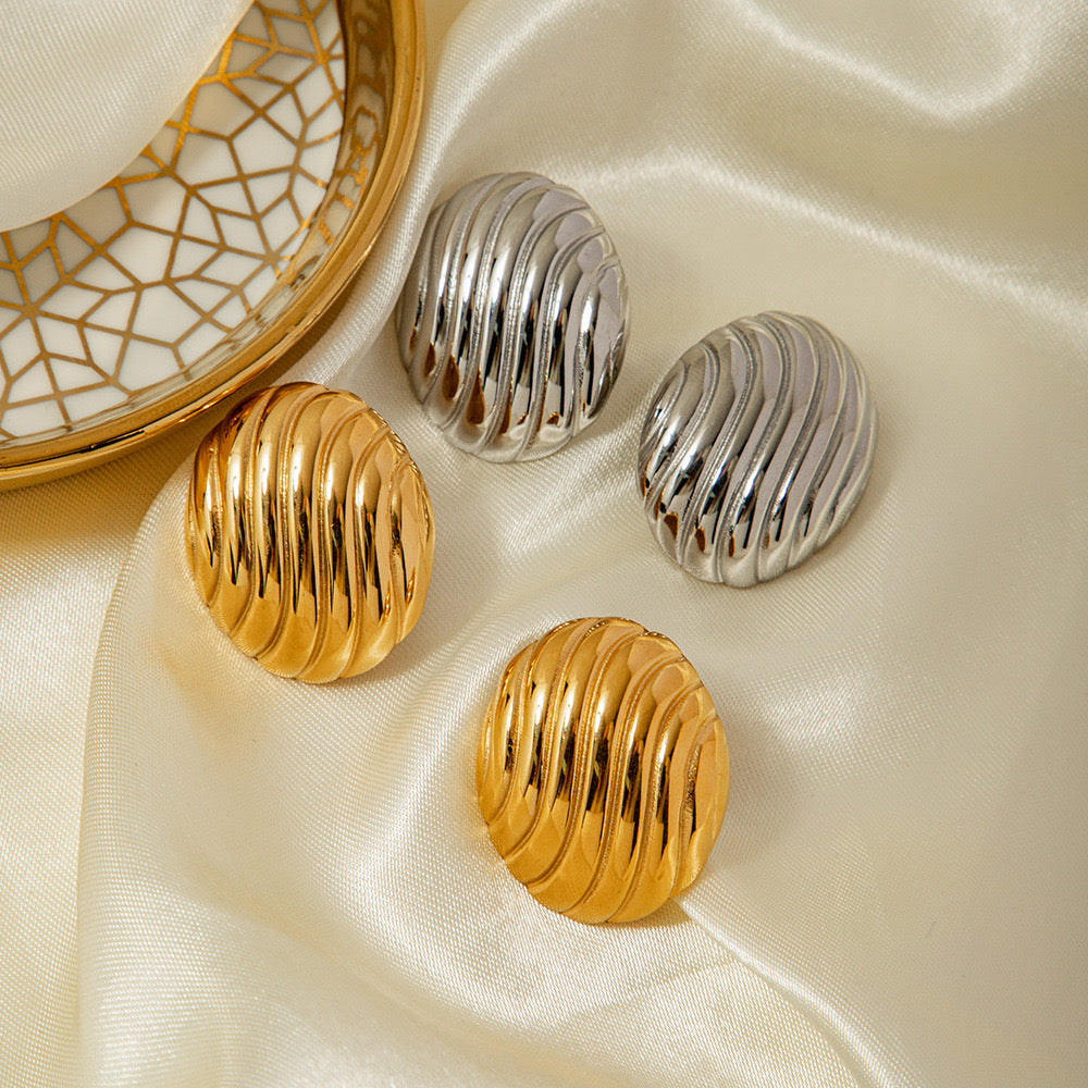 Premium Gold And Silver Earrings