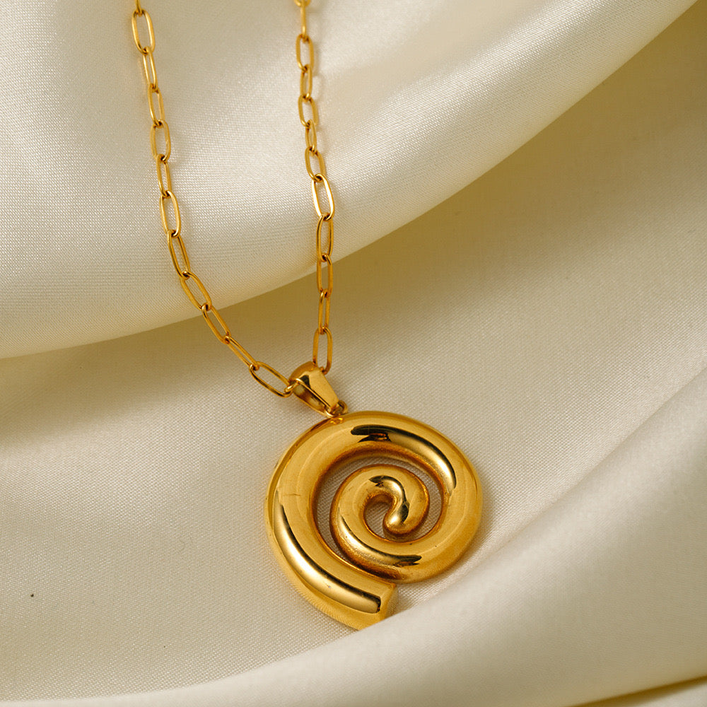 Premium Gold Hoop Necklace