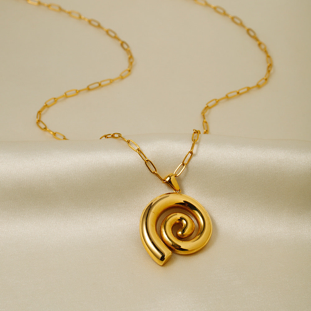 Premium Gold Hoop Necklace