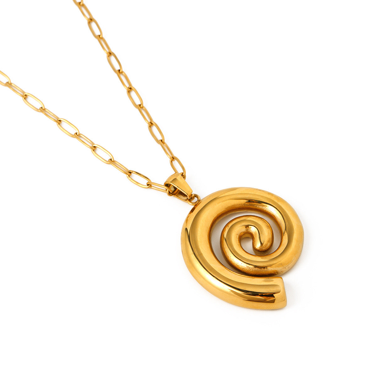 Premium Gold Hoop Necklace