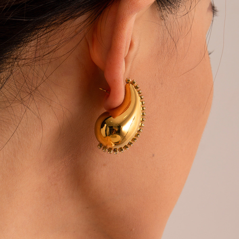 Premium Gold And Silver Earrings