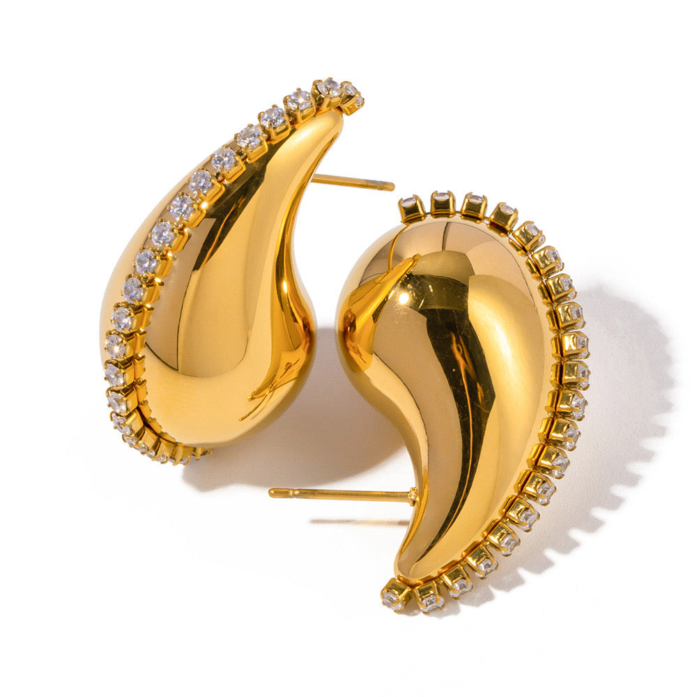 Premium Gold And Silver Earrings