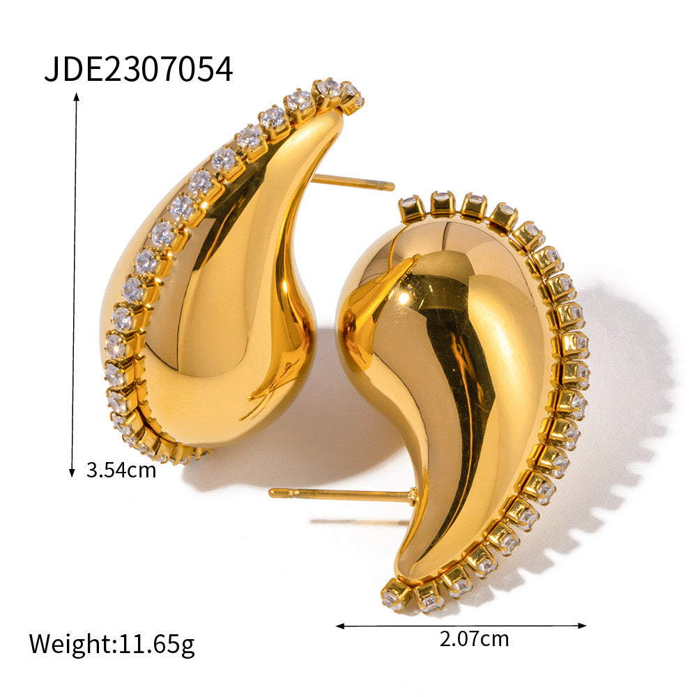 Premium Gold And Silver Earrings