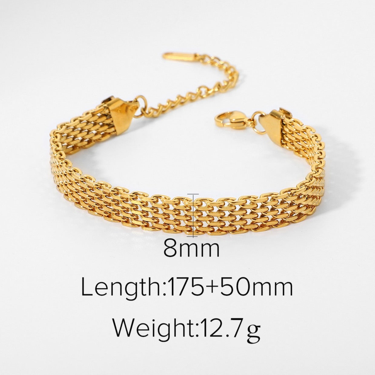 High-End Golden Multi-Style Bracelets