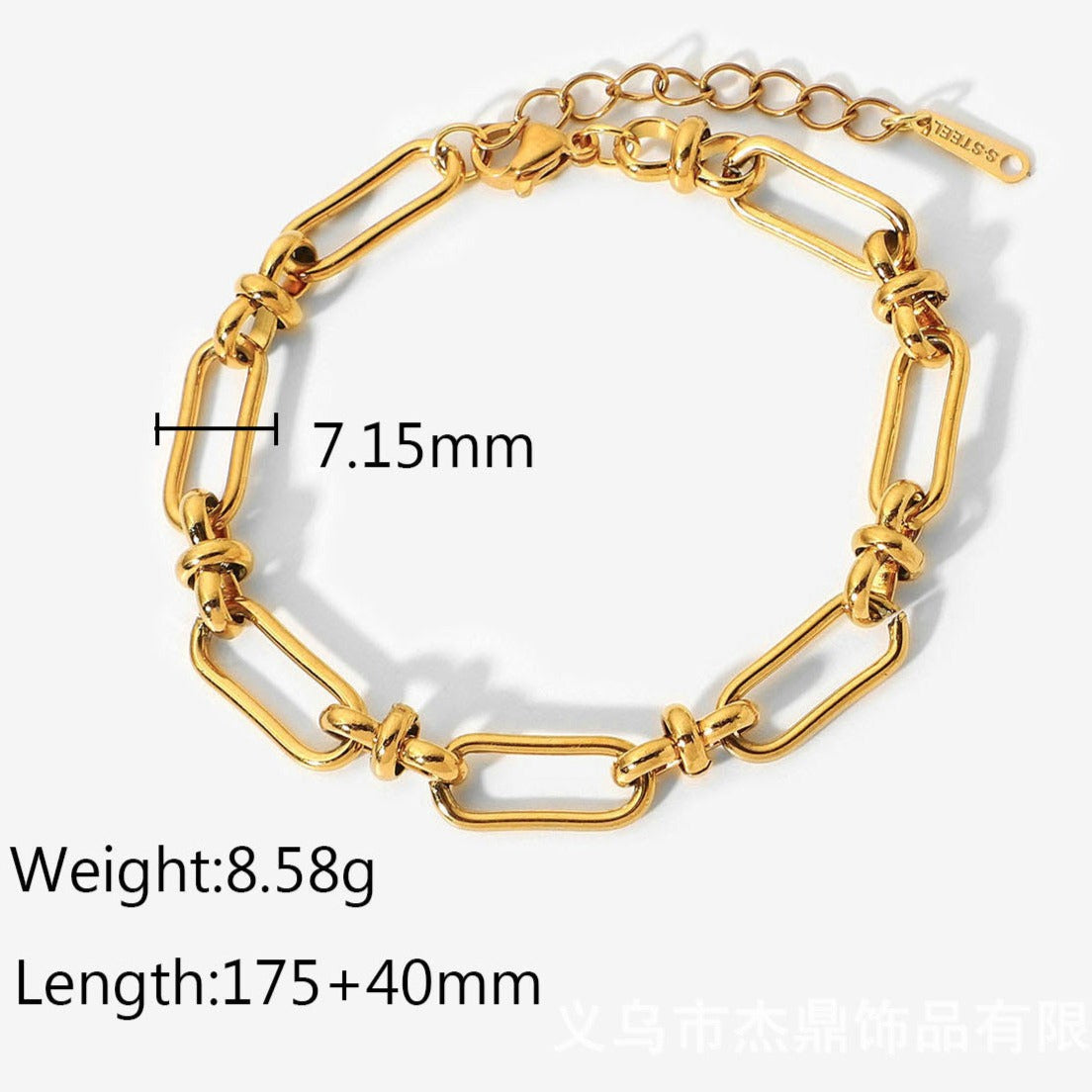 High-End Golden Multi-Style Bracelets